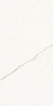 Matte porcelain wall tile with refined Statuario Extra White marble veins, embodying timeless elegance and modern luxury.