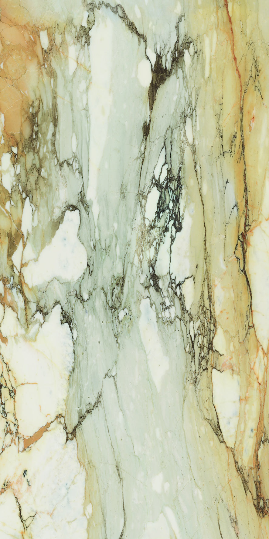 Luxurious matte porcelain tile with refined Calacatta marble veining in a serene white palette, rectified edges for seamless elegance.