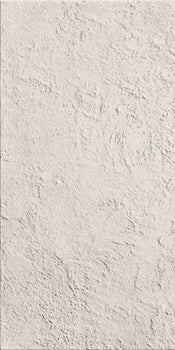 Matte white porcelain tile with a rustic bush-hammered texture, evoking timeless Tuscan elegance and handcrafted warmth.