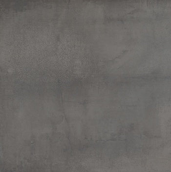 Black porcelain tile with a matte resin-like finish, subtly inlaid with wood-effect planks for refined contemporary elegance.