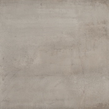 Soft beige porcelain tile with a matte resin-like finish and subtle wood-effect inlay, exuding minimalist elegance and refined contemporary warmth.