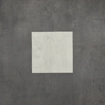 Matte black square porcelain tile with refined wood-effect inlay, exuding minimalist sophistication and contemporary elegance.