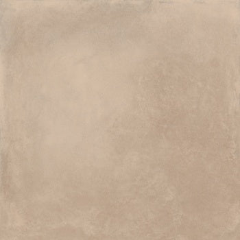 A warm terracotta porcelain tile with a matte, artisan-crafted surface, evoking natural clay in a refined contemporary square.