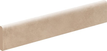 Handcrafted terracotta bullnose trim in warm matte finish, evoking artisan elegance and natural serenity.