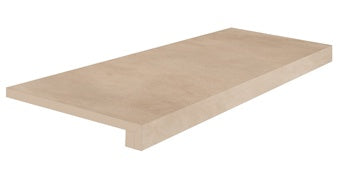 Handcrafted terracotta L-shaped border with warm, earthy tones and a soft matte finish for refined contemporary spaces.