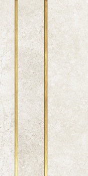 Ivory porcelain wall tile with a matte finish and soft wood-effect inlay, radiating warm minimalist elegance and serene sophistication.