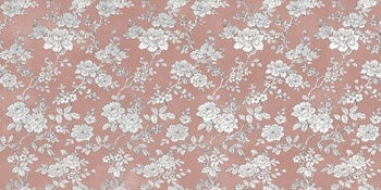 Matte dark pink porcelain wall tile with contemporary hand-drawn ink design, exuding artistic elegance and refined warmth.