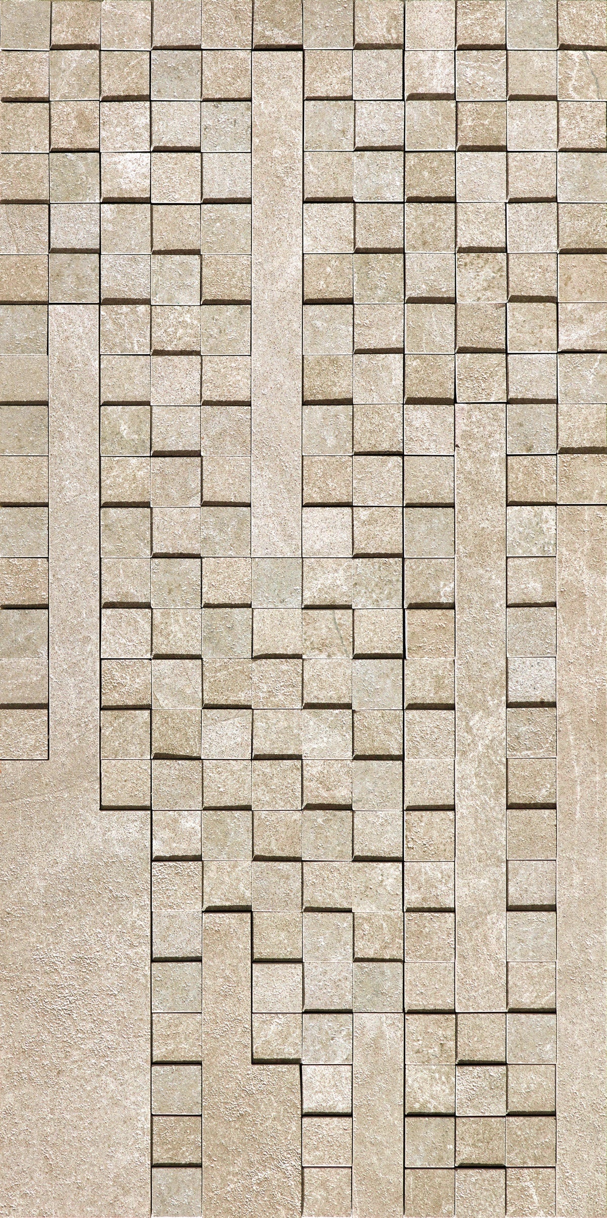 Rectified almond-beige porcelain tile with a matte finish, embodying minimalist sophistication and sleek urban elegance.