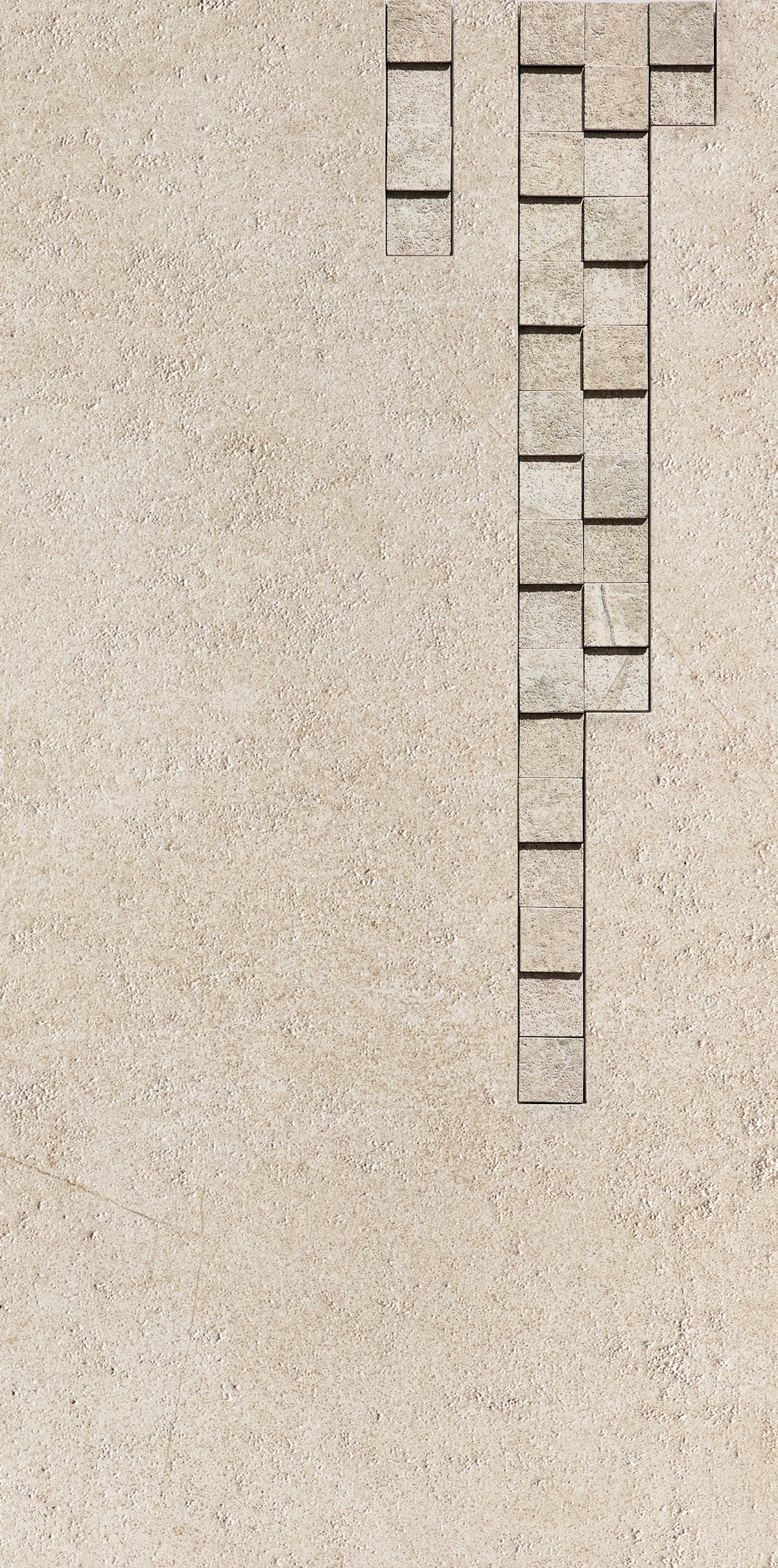 Rectified almond-beige porcelain tile with a matte finish, embodying minimalist sophistication and sleek urban elegance.