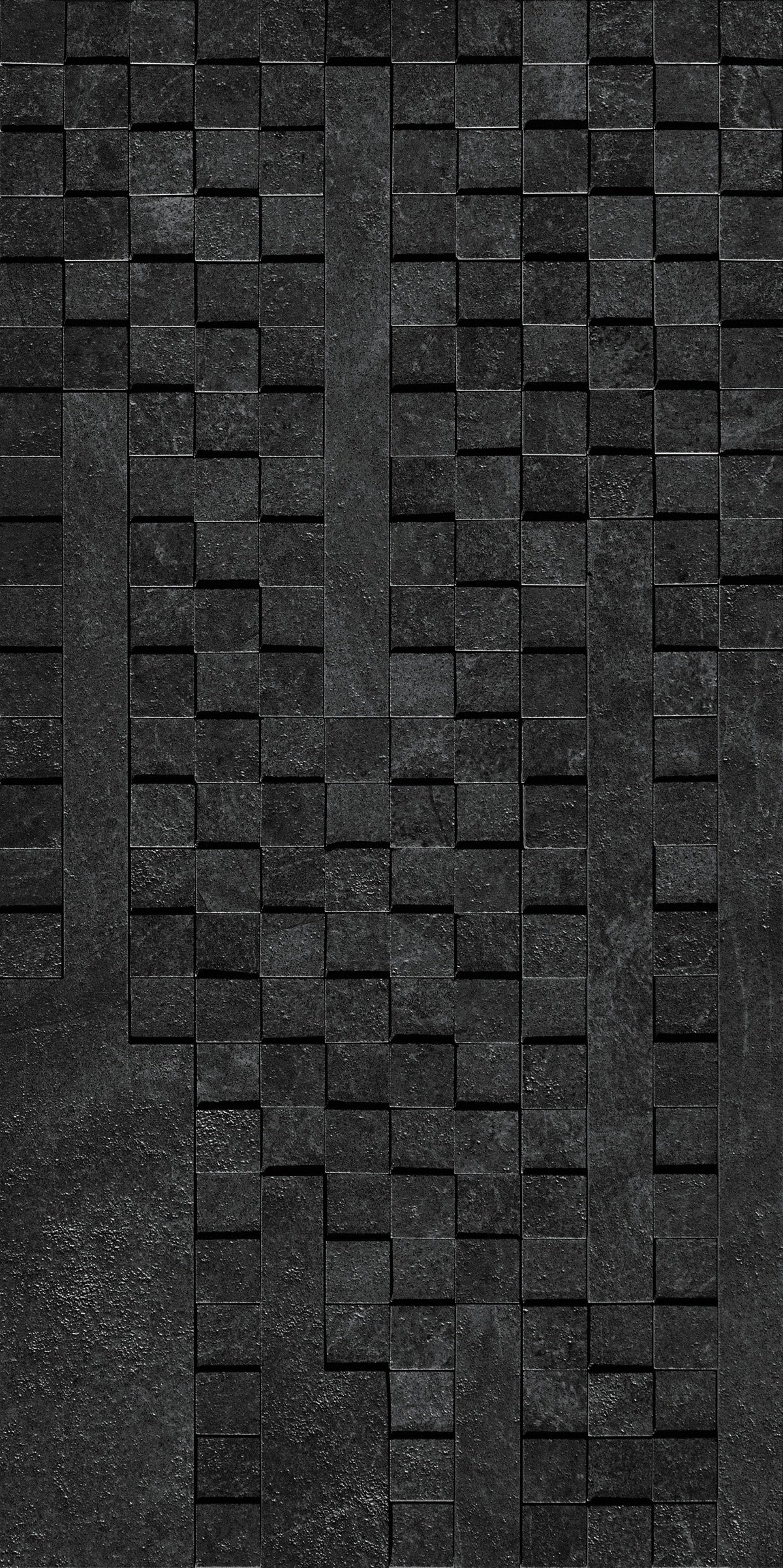 Dark grey rectified porcelain tile with a smooth matte finish, embodying minimalist sophistication and urban industrial chic.