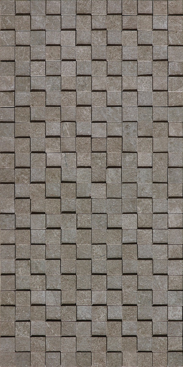 Rectified matte gray porcelain tile with refined minimalist lines, embodying understated Italian luxury for contemporary interiors.