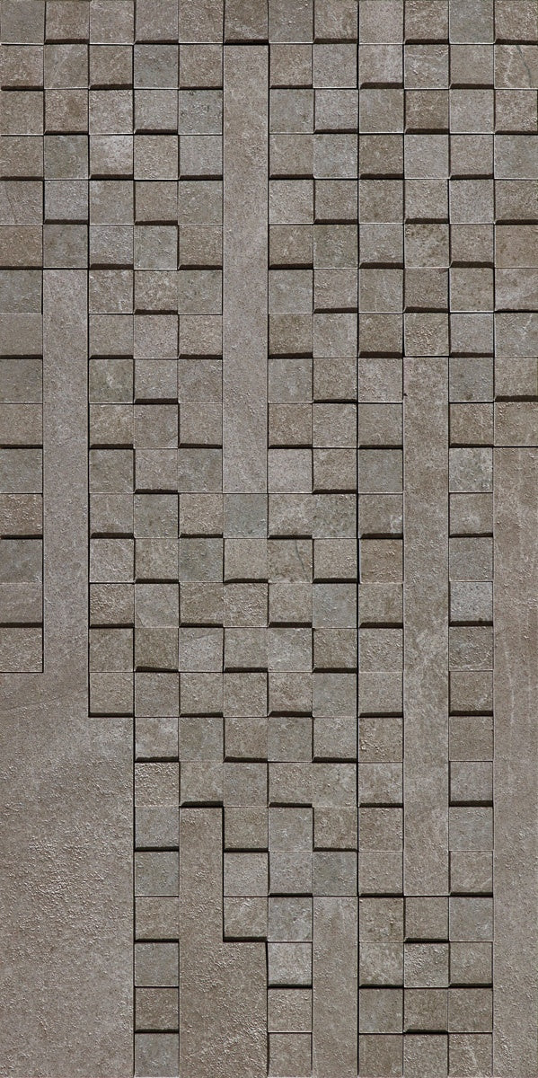 Rectified matte gray porcelain tile with refined minimalist lines, embodying understated Italian luxury for contemporary interiors.
