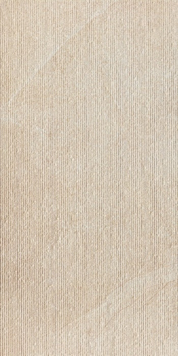 Sleek almond-beige porcelain tile with a refined matte finish and clean minimalist lines, embodying understated modern luxury.