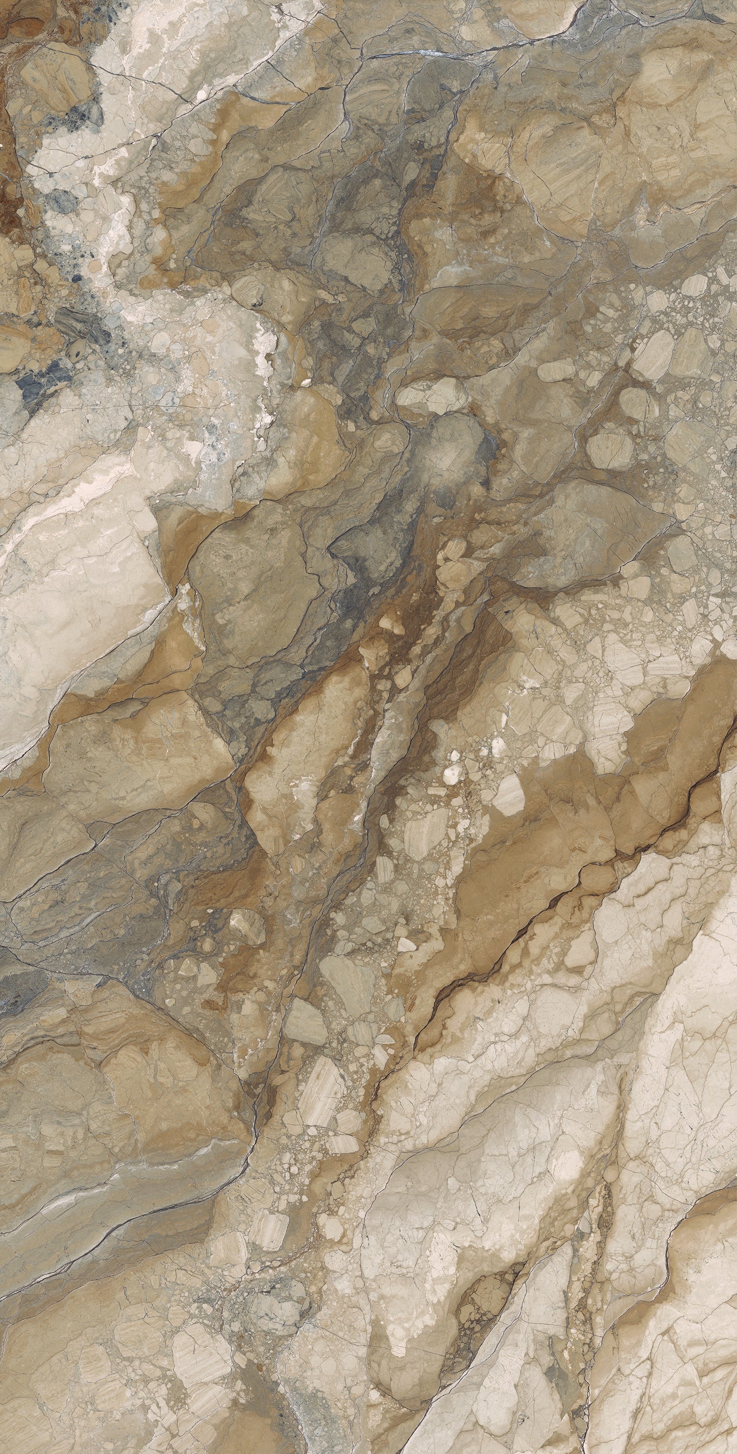 Luxury matte porcelain tile with warm travertine-inspired veining and refined earthy brown tones for timeless elegance.