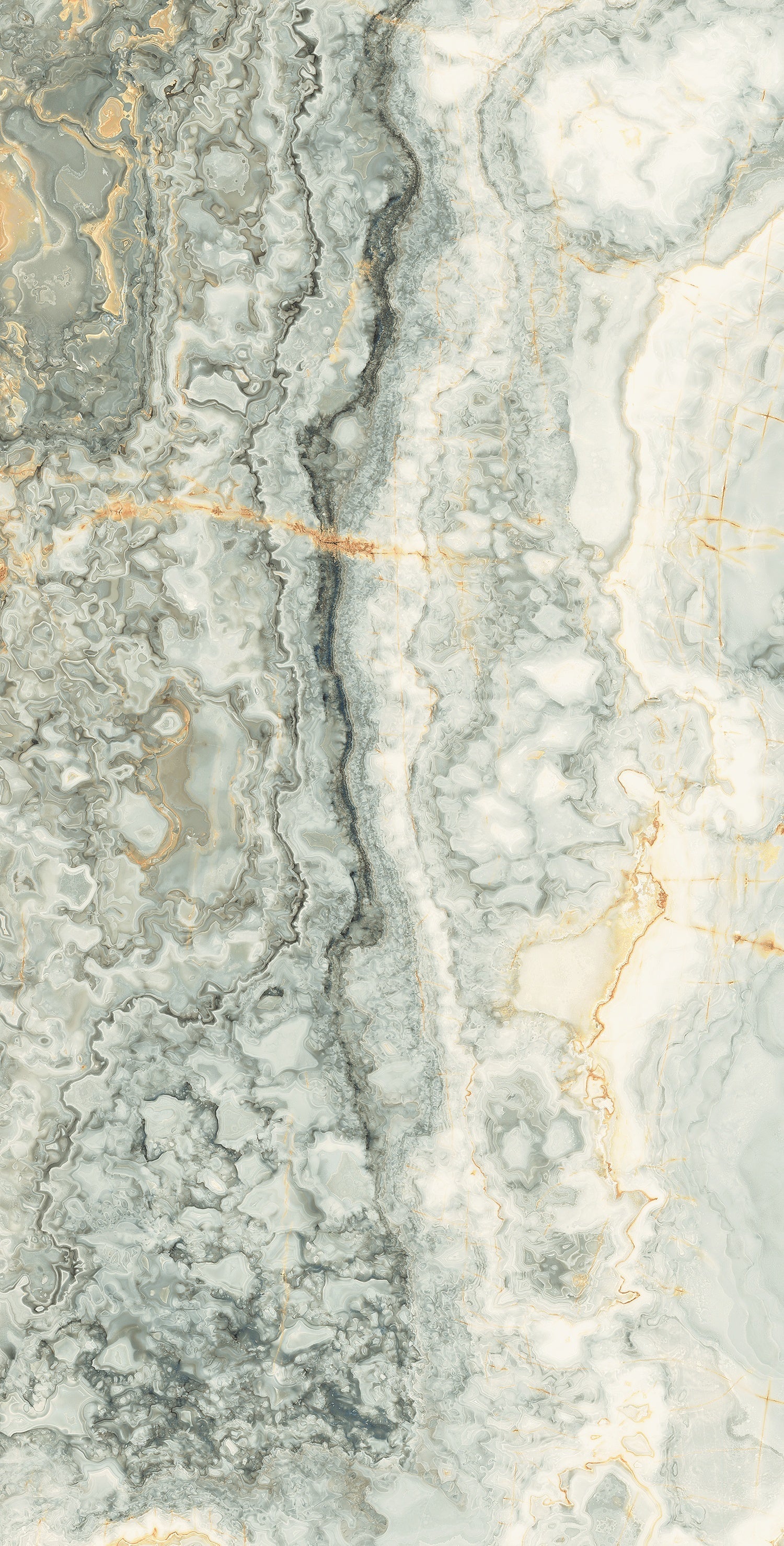 Luxury travertine-effect porcelain bullnose trim in warm gray with semi-glossy finish, evoking natural stone elegance and artisanal refinement.