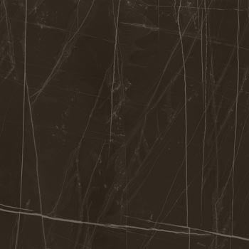 Black porcelain tile with timeless marble veining, gold-enhanced matte finish, exuding seductive refinement for elegant interiors.