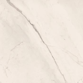 Luxurious large-format porcelain tile with timeless white marble veining and subtle gold-enhanced semi-gloss finish.