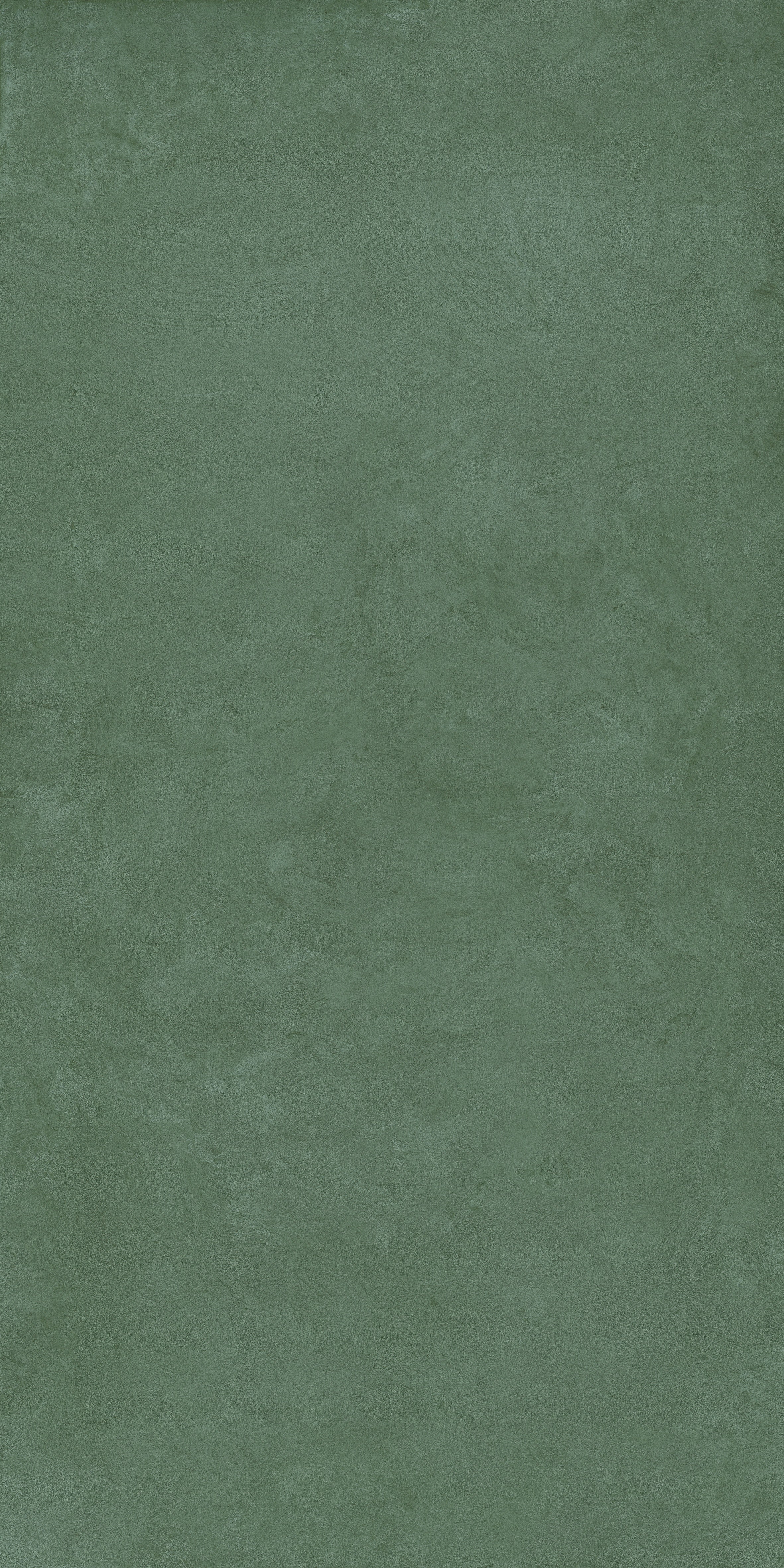 Matte military green porcelain tile with a refined plaster-like texture, exuding minimalist elegance and warm, enveloping serenity.