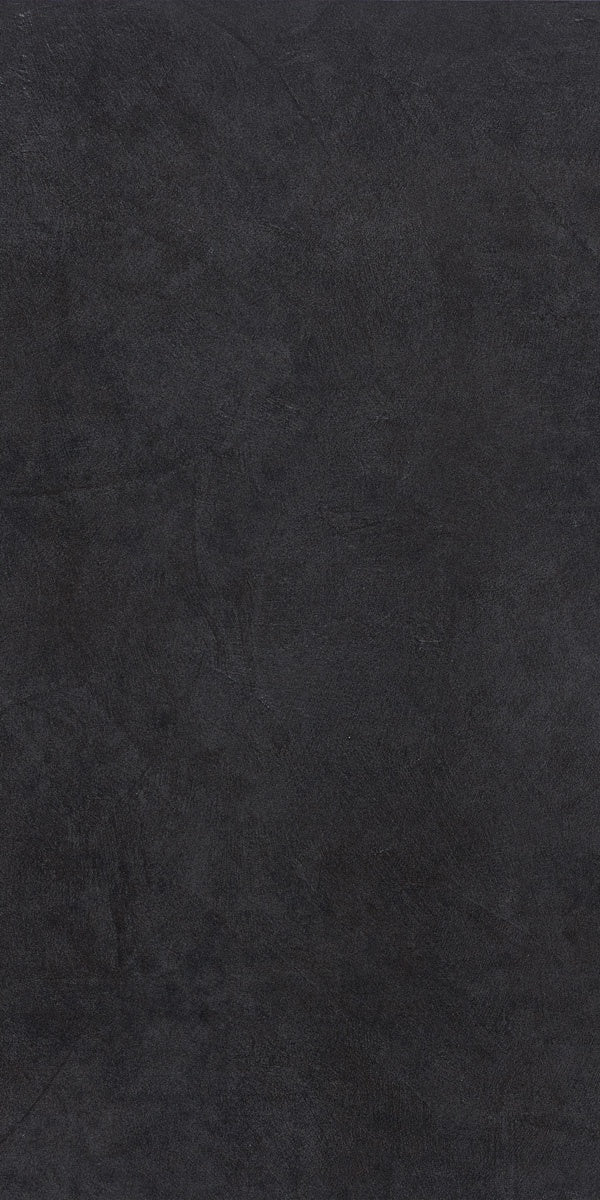 Black matte porcelain tile with a sleek 3D resin texture, embodying minimalist sophistication for modern residential and commercial spaces.