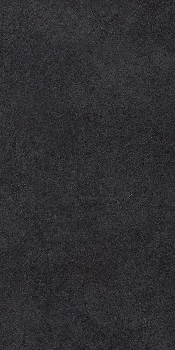 Black matte porcelain tile with a sleek 3D resin texture, embodying minimalist sophistication for modern residential and commercial spaces.