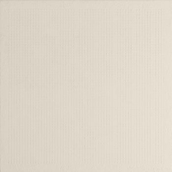 A textured white porcelain tile with brutalist charm, featuring an industrial mesh pattern for raw, minimalist elegance. Matte, unglazed, and architecturally bold.