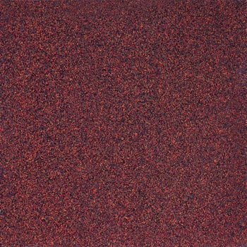 A bold red terrazzo porcelain tile with glossy chips and flakes, radiating contemporary luxury and timeless elegance.