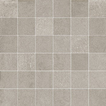 Matte silver-gray interlocking porcelain mosaic with soft 3D texture, evoking refined industrial elegance and timeless monochromatic depth.