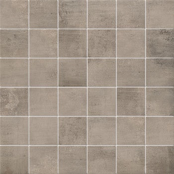 Minimalist cappuccino porcelain mosaic with industrial concrete warmth, rectified edges, and a serene matte finish for refined spaces.