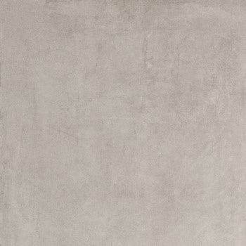 Large-format textured porcelain tile in soft silver-gray, evoking moonlit concrete with refined industrial elegance and a serene matte finish.