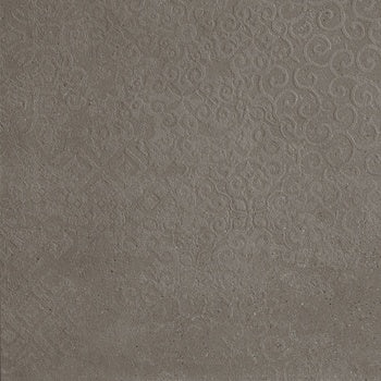Luxurious dark gray porcelain tile with a matte, textured concrete effect and subtle luminous reflections for modern elegance.