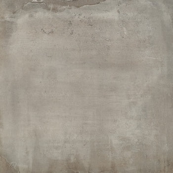 Matte beige porcelain tile with industrial concrete texture, blending minimalist modernity and warm, fired-clay tradition.