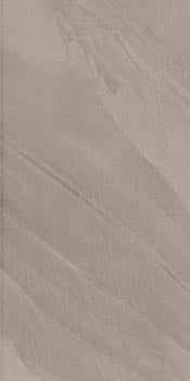Elegant slate-look porcelain tile in volcanic gray, matte finish with refined texture and rectified edges for seamless luxury.