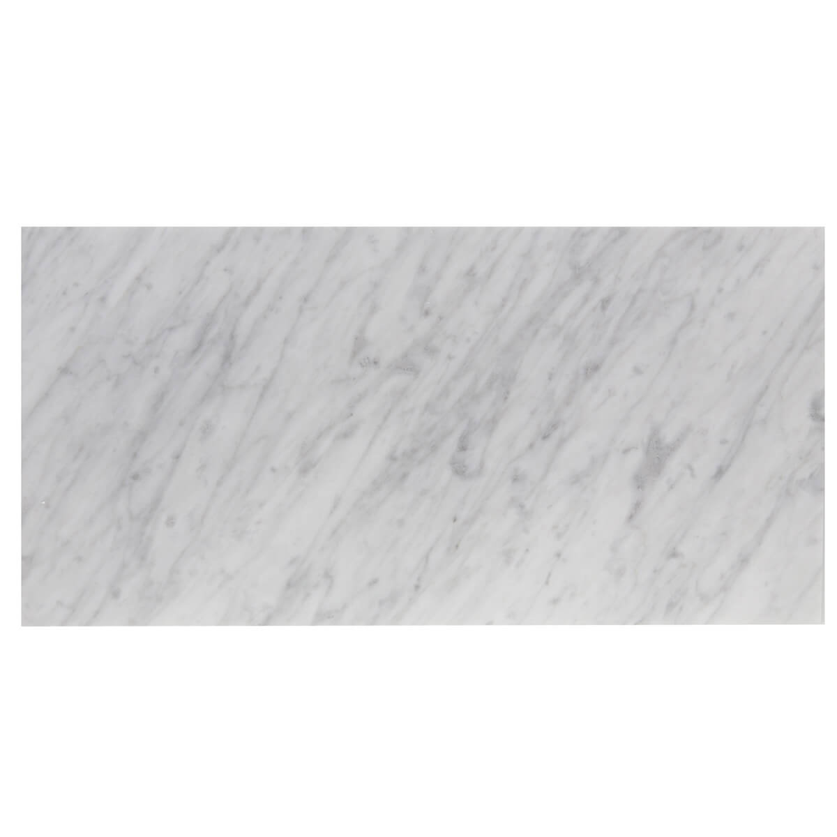 Carrara Bianca field tile from Haussmann crafted from high-quality marble.