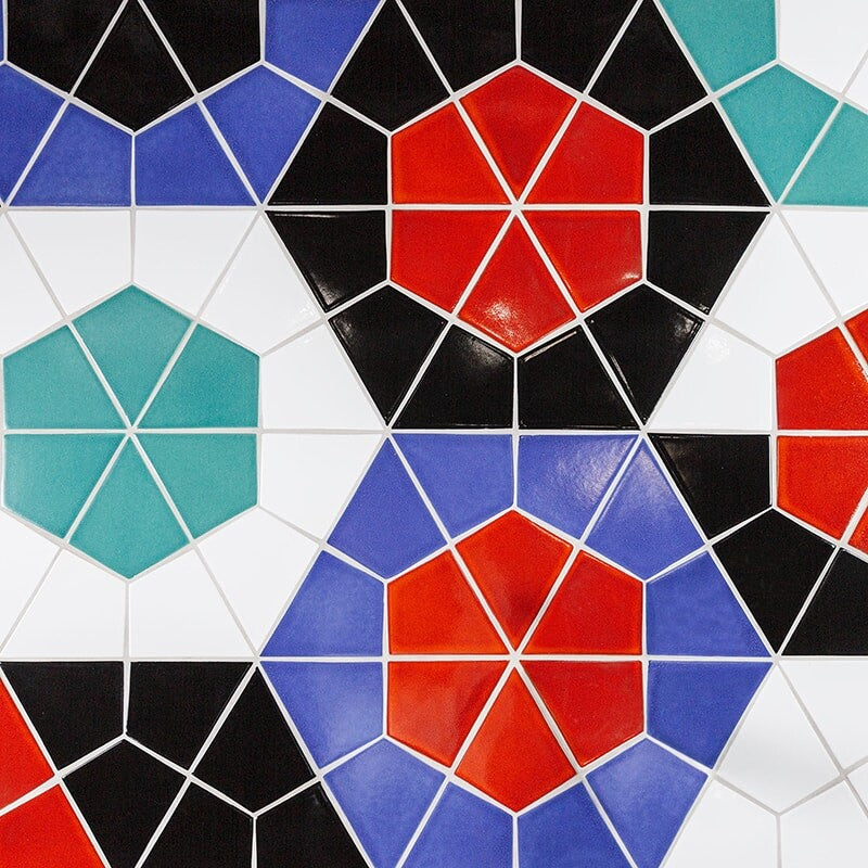 STATUS CERAMIC: Royal Diamond Field Tile (glossy | 6"x6"x3/8" | beveled)