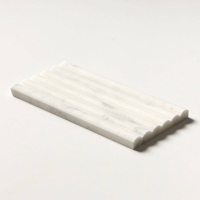 FLUTED: Calacatta Gold Royal Field Deco Tile (honed | 6"x12"x3/4" | straight cut)