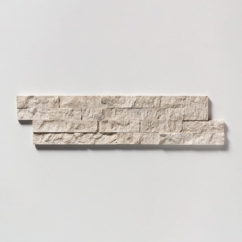 DESERT CREAM : 2X6 Staggered Joint Mosaic (rock face | straight cut)