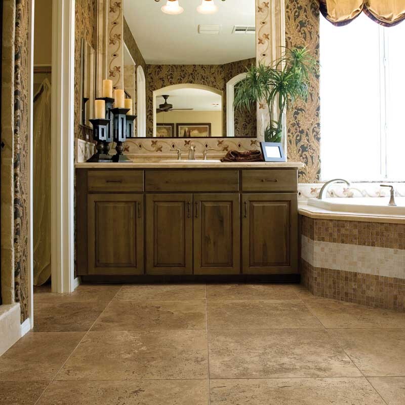 IVORY TRAVERTINE: 1X1 Straight Stack Mosaic (honed filled | 12"x12"x3/8" | straight cut)