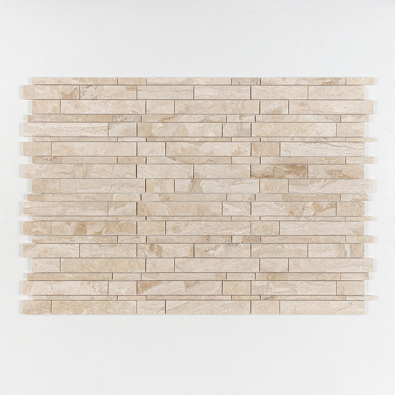 DIANA ROYAL : Slides Random Strip Mosaic (polished | 11"x17"x1/2" | straight cut)