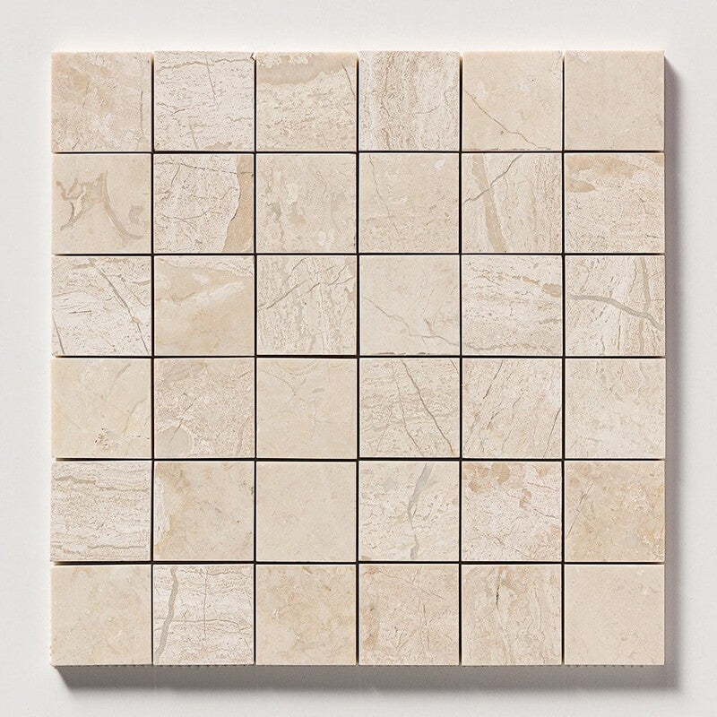 DIANA ROYAL : 2X2 Straight Stack Mosaic (honed | 12"x12"x3/8" | straight cut)
