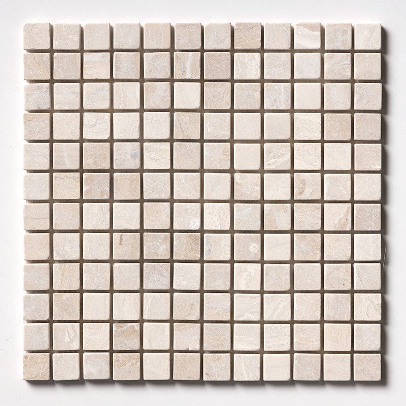 DIANA ROYAL : 1X1 Straight Stack Mosaic (tumbled | 12"x12"x3/8" | straight cut)