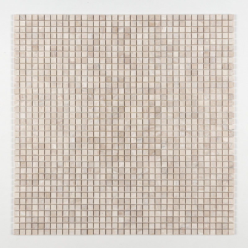 DIANA ROYAL : 1X1 Straight Stack Mosaic (tumbled | 12"x12"x3/8" | straight cut)