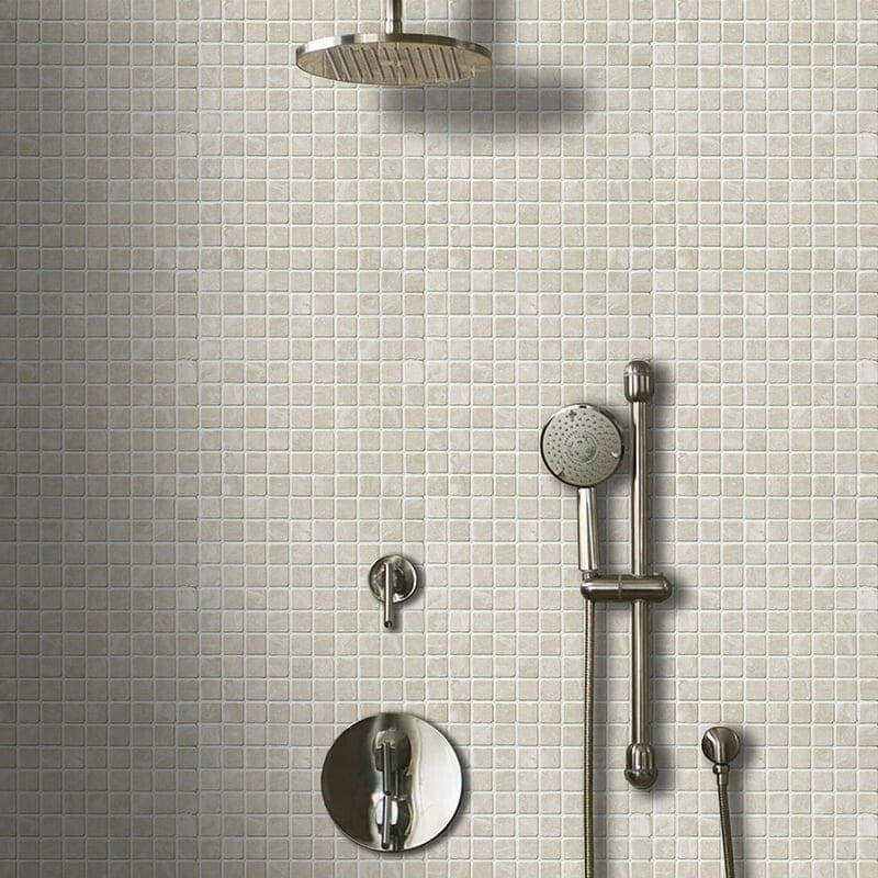 DIANA ROYAL : 1X1 Straight Stack Mosaic (tumbled | 12"x12"x3/8" | straight cut)