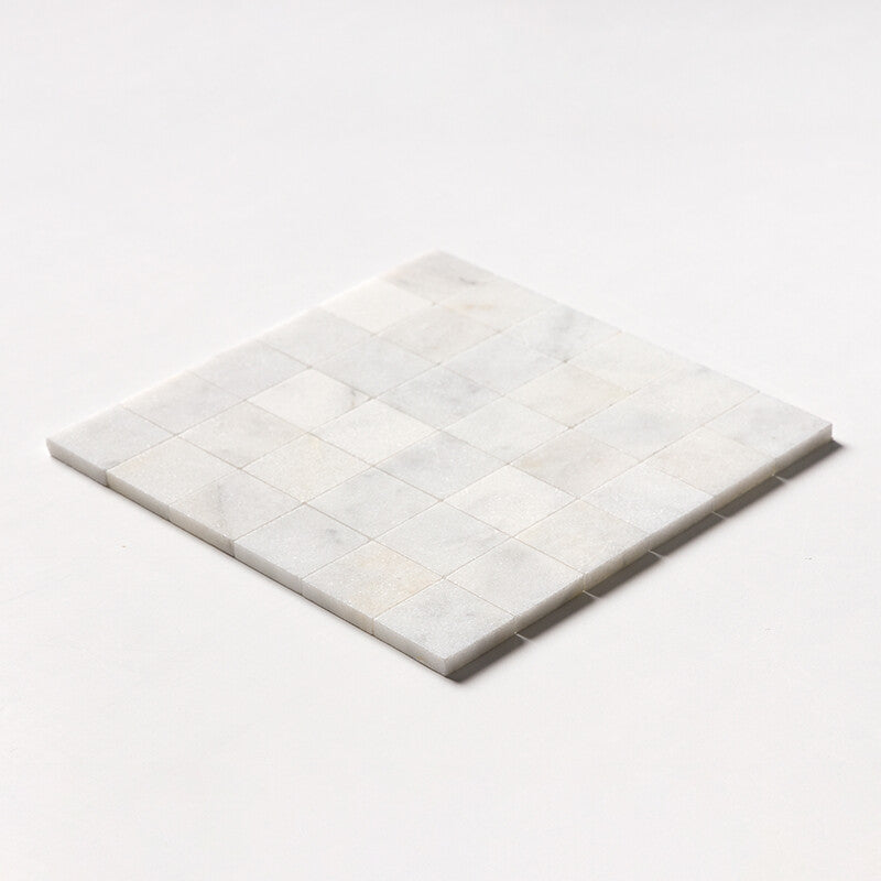 GLACIER : 2X2 Straight Stack Mosaic (honed | 12"x12"x3/8" | straight cut)