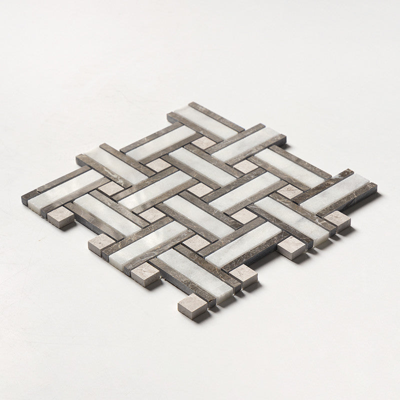 AVALON: Lattice Mosaic (polished | 12"x12"x3/8" | straight cut)