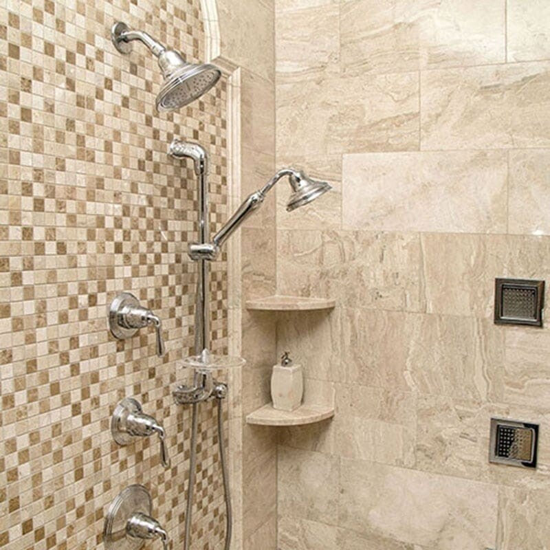 DIANA ROYAL : 5/8X5/8 Straight Stack Mosaic (polished | 12"x12"x3/8" | straight cut)