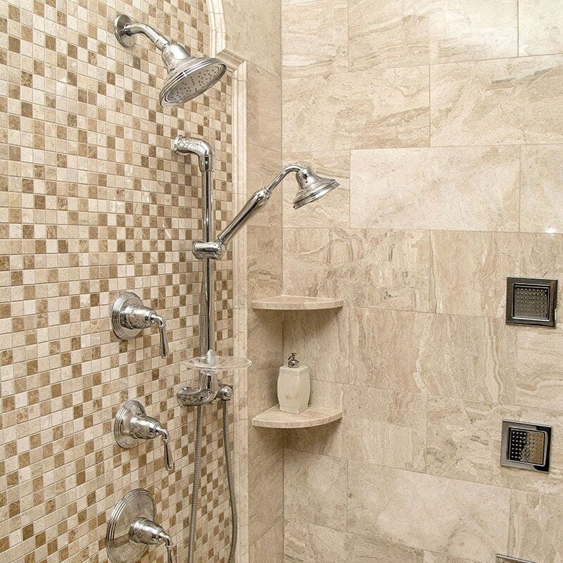 DIANA ROYAL : 5/8X5/8 Straight Stack Mosaic (polished | 12"x12"x3/8" | straight cut)