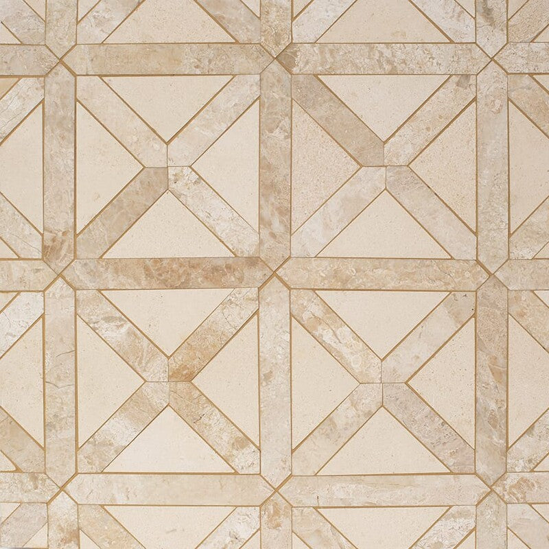 STUDIO : Diana Royal Large Lattice Mosaic (honed | 13"x13"x7/8" | straight cut)