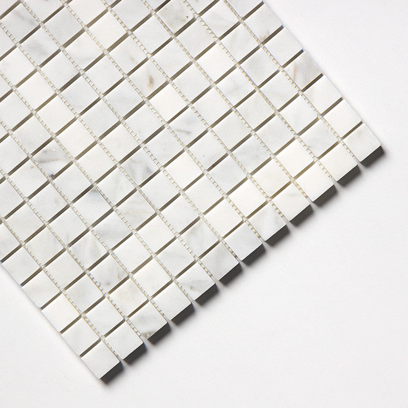 CALACATTA GOLD ROYAL : 1X1 Straight Stack Mosaic (honed | 12"x12"x3/8" | straight cut)
