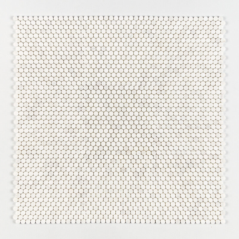 PENNY ROUND: Penny Round Mosaic (honed | 11"x11"x1/4" | straight cut)