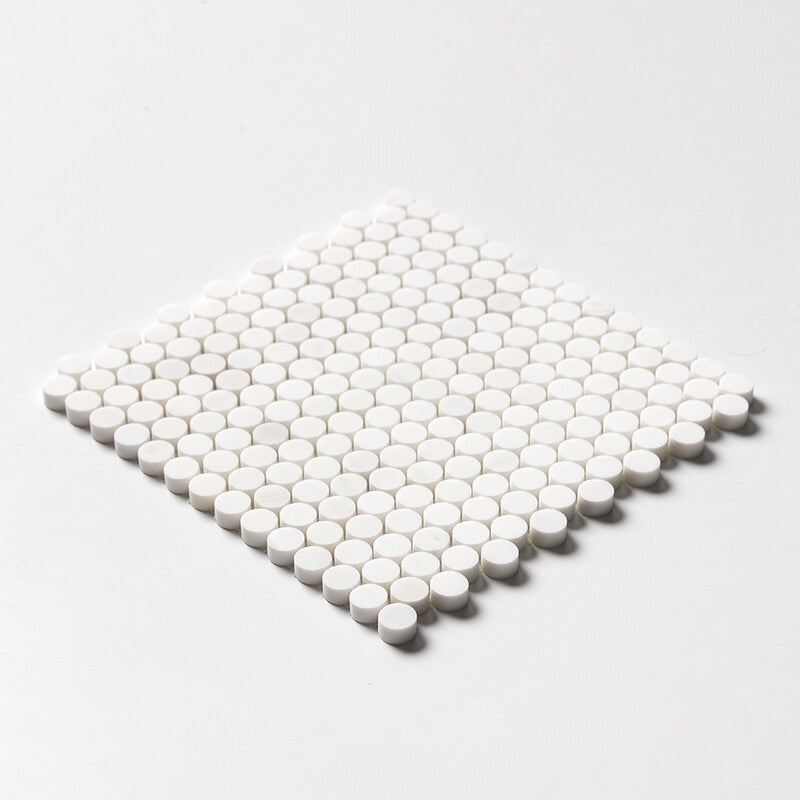 PENNY ROUND: Penny Round Mosaic (honed | 11"x11"x1/4" | straight cut)